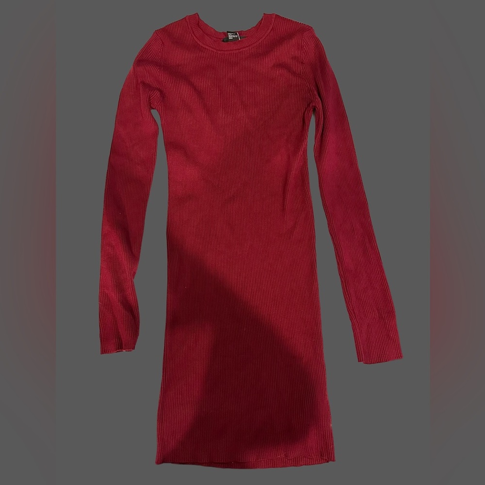 Red mini dress body con size medium